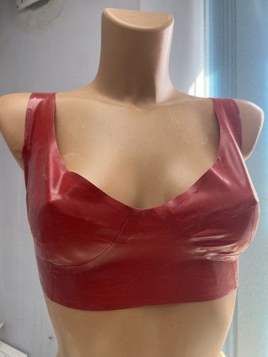 Latex rubber bra - ,