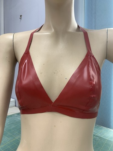 Simplicity latex rubber bra - latex,