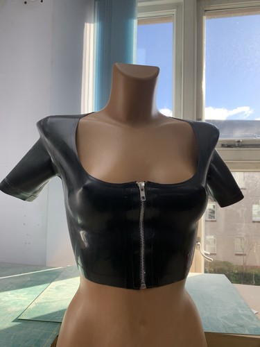 Latex rubber fetish - rubber, crop