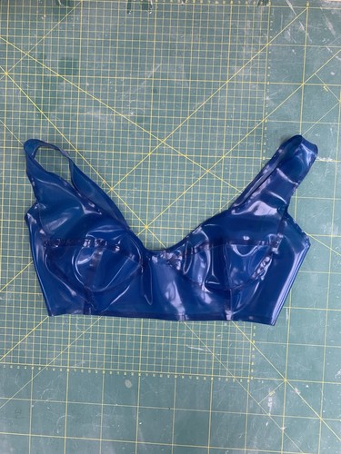 Latex rubber bra - ,