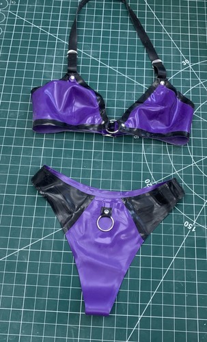 Bondage bra and - thong, set
