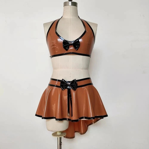 Latex rubber gummi sexy skirt - latex,